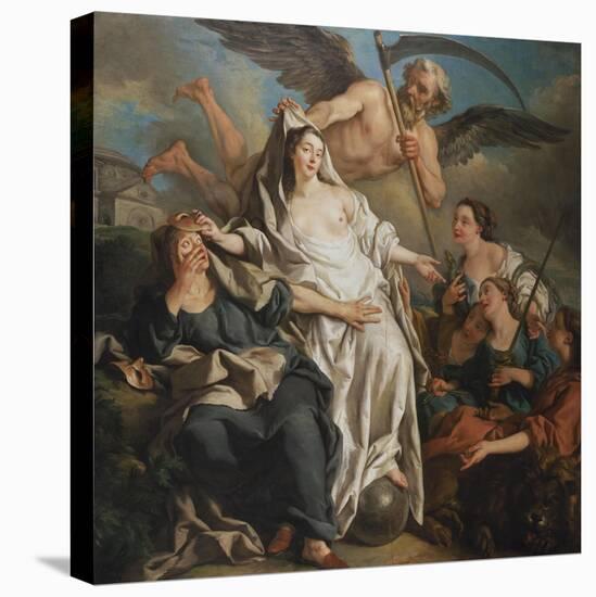 Time Unveiling Truth-Jean Francois de Troy-Premier Image Canvas