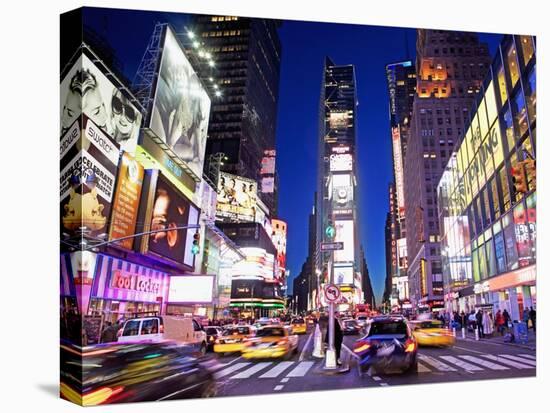 Times Square at Night-Alan Schein-Stretched Canvas