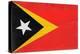 Timor-Leste Flag Design with Wood Patterning - Flags of the World Series-Philippe Hugonnard-Stretched Canvas