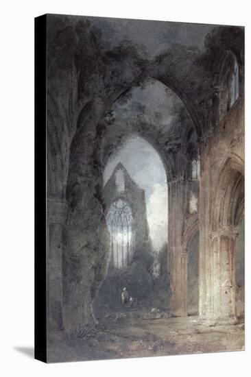 Tintern Abbey by Moonlight-John Sell Cotman-Premier Image Canvas