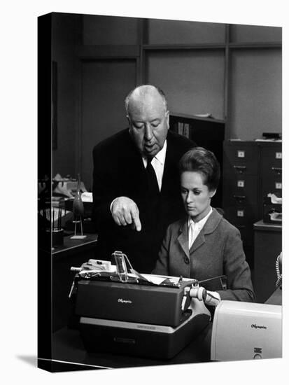 Tippi Hedren; Alfred Hitchcock. "Marnie" [1964], Directed by Alfred Hitchcock.-null-Premier Image Canvas