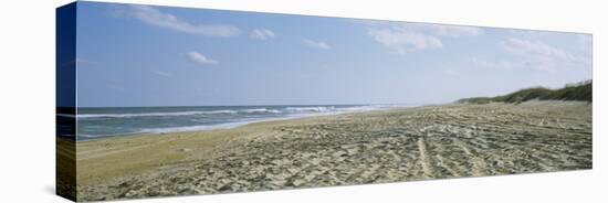 Tire Tracks on the Beach, Cape Hatteras, Outer Banks, North Carolina, USA-null-Premier Image Canvas