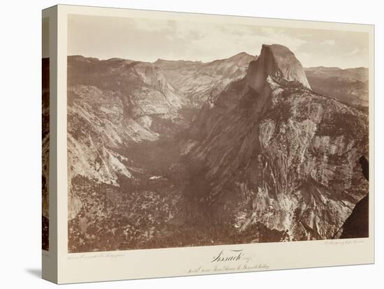 Tissack, South Dome from Glacier Point, Yosemite Valley #73, C.1872 (Mammoth-Plate Albumen Print)-Eadweard Muybridge-Premier Image Canvas