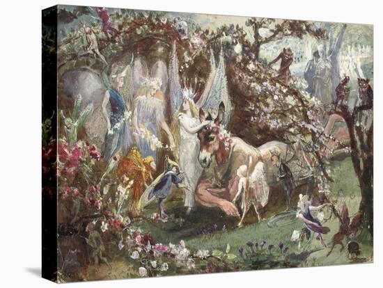 Titania and Bottom from William Shakespeare's 'A Midsummer-Night's Dream'-John Anster Fitzgerald-Premier Image Canvas