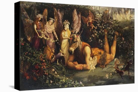 Titania and Bottom: Scene from a Midsummer-Night's Dream-John Anster Fitzgerald-Premier Image Canvas