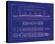 Titanic Blueprint I-The Vintage Collection-Stretched Canvas