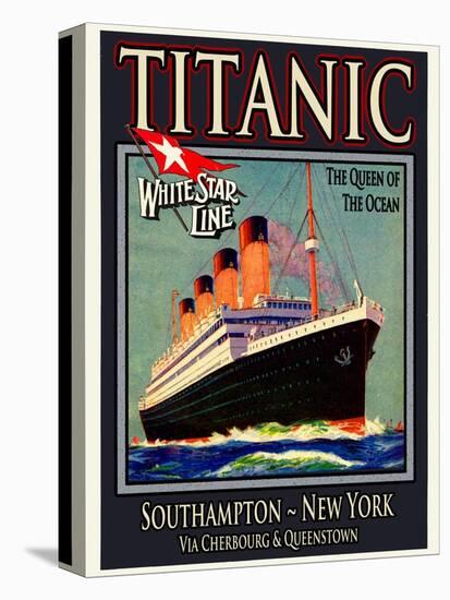 Titanic White Star Line Travel Poster 3-Jack Dow-Premier Image Canvas