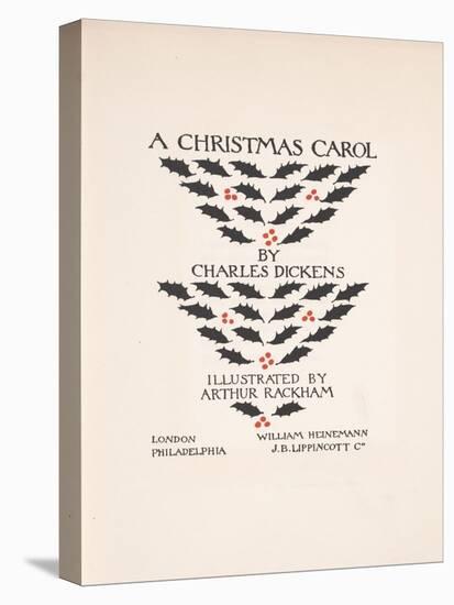 Title Page - a Christmas Carol, 1915-Arthur Rackham-Premier Image Canvas