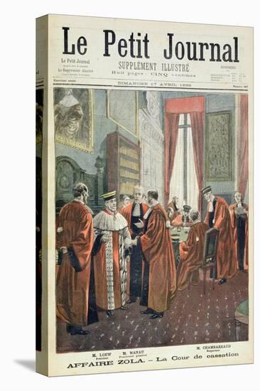 Title Page Depicting the Court of Cassation with Mr. Loew-Fortune Louis Meaulle-Premier Image Canvas