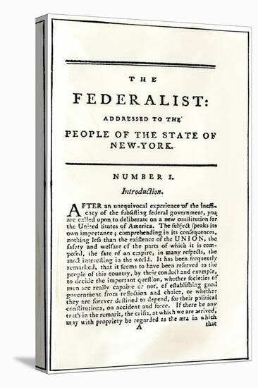 Title Page of the Federalist-null-Premier Image Canvas
