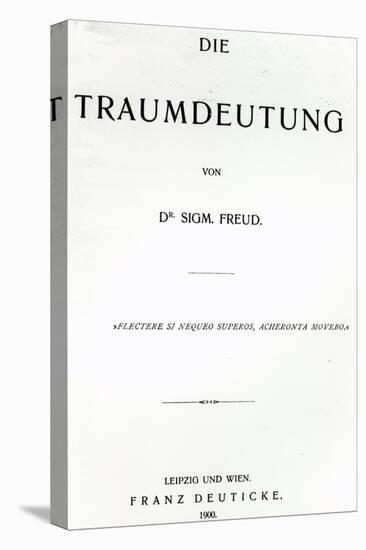 Titlepage to 'Die Traumdeutung' by Sigmund Freud, Published in 1899-German School-Premier Image Canvas