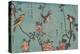 Titmouse and Camellias, Sparrow and Wild Roses and Black-naped Oriole and Cherry Blossoms, c.1833-Ando or Utagawa Hiroshige-Premier Image Canvas