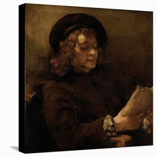 Titus Van Rijn, the Artist's Son, Reading-Rembrandt van Rijn-Premier Image Canvas