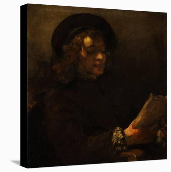 Titus Van Rijn, the Painter's Son, Reading, 1656-57-Rembrandt van Rijn-Premier Image Canvas