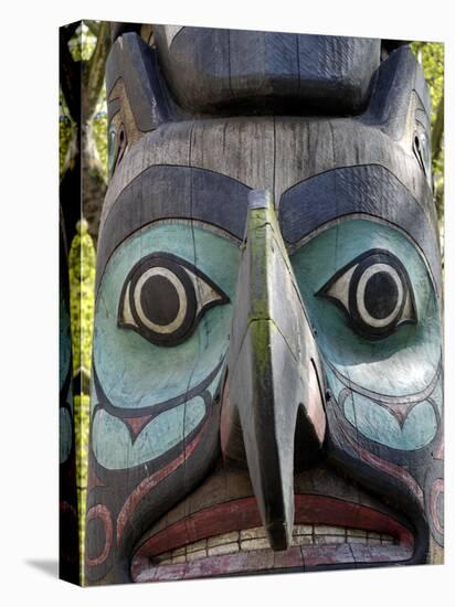 Tlingit Totem, Pioneer Square, Seattle, Washington State, United States of America, North America-De Mann Jean-Pierre-Premier Image Canvas
