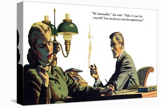 To Live Forever  - Saturday Evening Post "Men at the Top", April 18, 1953 pg.21-James Bingham-Premier Image Canvas