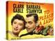 To Please a Lady, Barbara Stanwyck, Clark Gable, 1950-null-Stretched Canvas