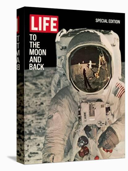 To the Moon and Back, Reflections on Astronauts Facemask, August 11, 1969-null-Premier Image Canvas