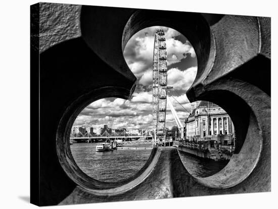 To the Railing of the Westminster Bridge - London Eye - Millennium Wheel - London - UK - England-Philippe Hugonnard-Premier Image Canvas