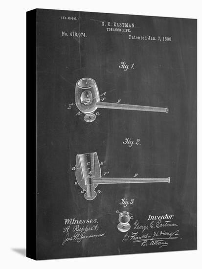 Tobacco Pipe 1890 Patent-null-Stretched Canvas