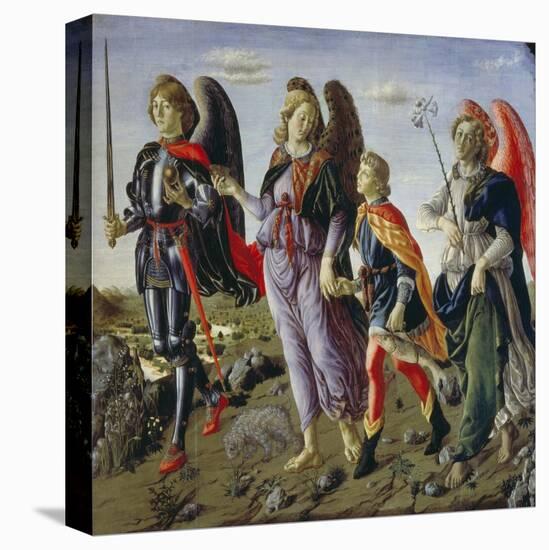 Tobias and the Three Angels-Francesco Botticini-Premier Image Canvas