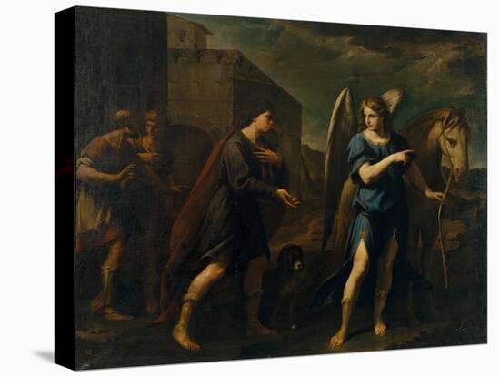 Tobias Meets the Archangel Raphael, C. 1640-Andrea Vaccaro-Premier Image Canvas