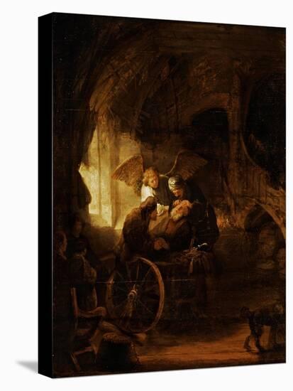 Tobit Heals His Father's Blindness-Rembrandt van Rijn-Premier Image Canvas