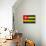 Togo Flag Design with Wood Patterning - Flags of the World Series-Philippe Hugonnard-Stretched Canvas displayed on a wall