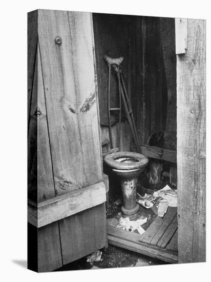 Toilet in Outhouse in Slum Area a Few Blocks from the Capital in Washington, Dc-Carl Mydans-Premier Image Canvas