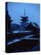 Toji Pagoda in Snow-null-Premier Image Canvas