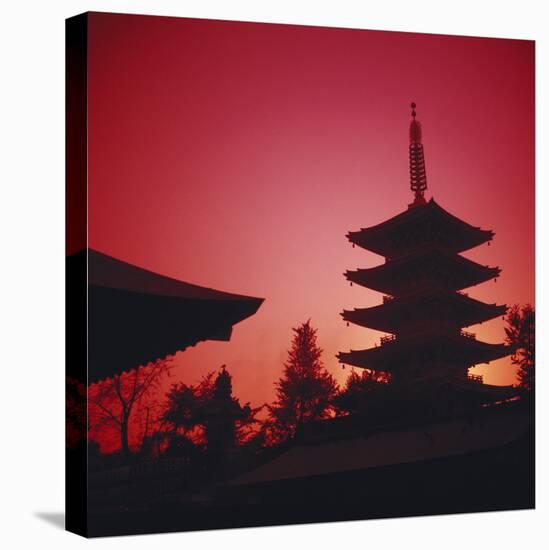 Tokyo, AsakUSA, Asakusa Kannon Temple and Pagoda-Dave Bartruff-Premier Image Canvas