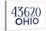 Toledo, Ohio - 43620 Zip Code (Blue)-Lantern Press-Stretched Canvas