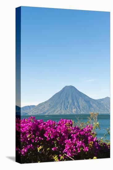 Toliman Volcano and Lago De Atitlan (Lake Atitlan), San Juan La Laguna, Guatemala-Michael DeFreitas-Premier Image Canvas