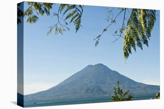 Toliman Volcano and Lago De Atitlan (Lake Atitlan), San Juan La Laguna, Guatemala-Michael DeFreitas-Premier Image Canvas