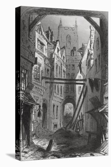 Tom All Alone's, Illustration from 'Bleak House' by Charles Dickens (1812-70) Published 1853-Hablot Knight Browne-Premier Image Canvas