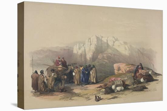 Tomb of Aaron, from 'The Holy Land', Engraved by Louis Haghe (1806-85)-David Roberts-Premier Image Canvas