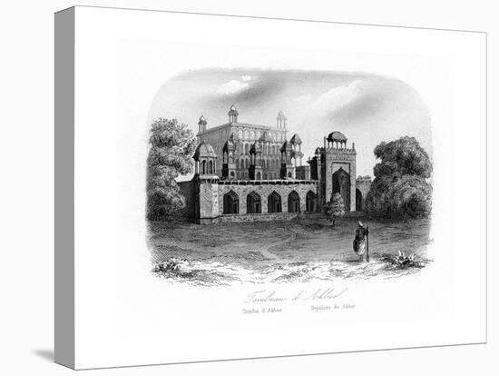 Tomb of Akbar the Great, Sikandra, India, C1840-N Remond-Premier Image Canvas