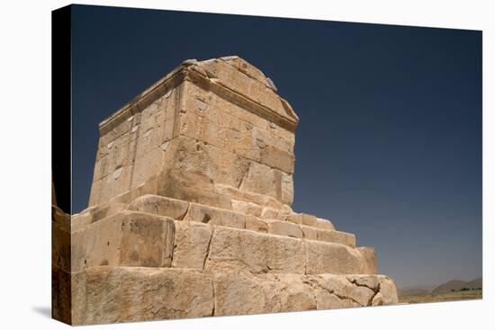 Tomb of Cyrus the Great, 576-530 BC, Pasargadae, UNESCO World Heritage Site, Iran, Middle East-James Strachan-Premier Image Canvas