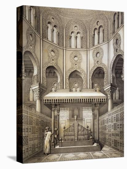 Tomb of Sultan Qalaum (14th Century) in Cairo-Emile Prisse d'Avennes-Premier Image Canvas