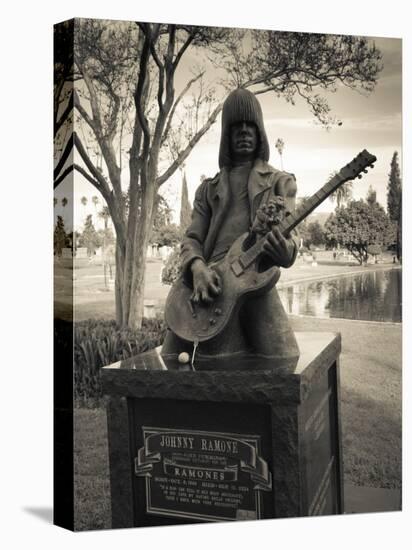 Tombstone of Johnny Ramone in Hollywood Forever Cemetery, Santa Monica Boulevard, Hollywood-null-Premier Image Canvas