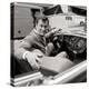 Tony Curtis Sitting in a 1938 Green Bentley Driven in the James Bond Film "From Russia with Love"-null-Premier Image Canvas