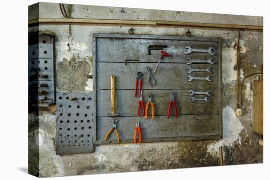 Tools on Wall in Old Repair Shop in Persembe Pazar, Istanbul, Turkey-Ali Kabas-Premier Image Canvas