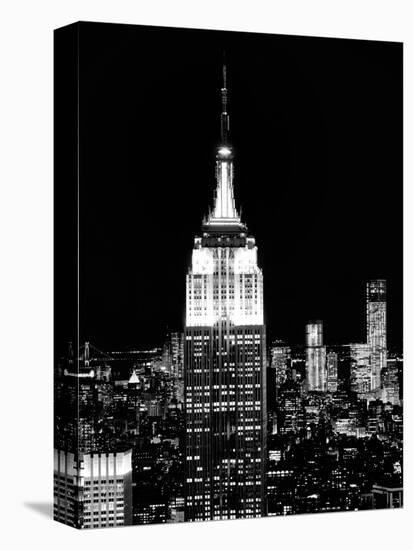 Top of the Empire State Building and One World Trade Center by Night, Manhattan, NYC-Philippe Hugonnard-Premier Image Canvas