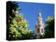 Top of the Giralda Framed by Orange Trees, Seville, Andalucia (Andalusia), Spain, Europe-Ruth Tomlinson-Premier Image Canvas