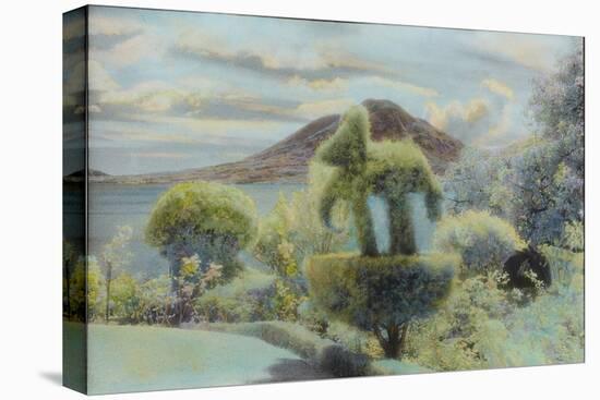 Topiary and Volvano, Guatemala-Theo Westenberger-Premier Image Canvas