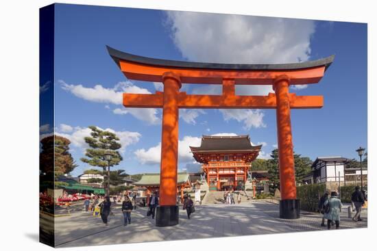 Torii Gate at Fushimi Inari Jinja, Shinto Shrine, Kyoto, Honshu, Japan, Asia-Christian Kober-Premier Image Canvas
