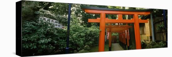 Torii Gates in a Park, Ueno Park, Taito, Tokyo Prefecture, Kanto Region, Japan-null-Premier Image Canvas