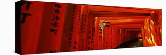 Torii Gates of a Shrine, Fushimi Inari-Taisha, Fushimi Ward, Kyoto, Honshu, Japan-null-Premier Image Canvas