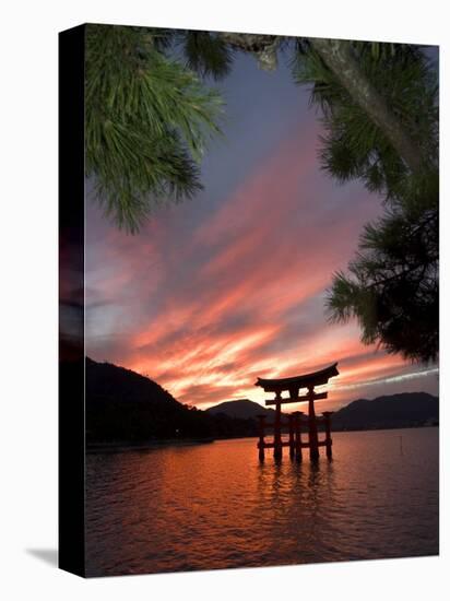 Torii Shrine Gate in the Sea, Miyajima Island, Honshu, Japan-Christian Kober-Premier Image Canvas