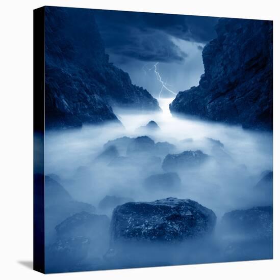 Tormenta en ixtapa Blue-Moises Levy-Premier Image Canvas